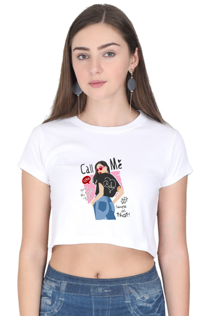 Women's Crop Top - Call Me Babe