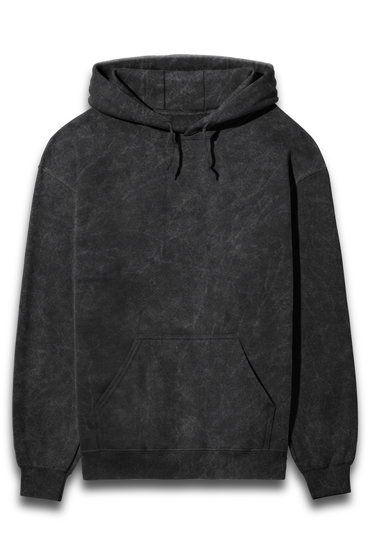 Acid Wash Hooded Sweatshirt - Unisex Casual Wear