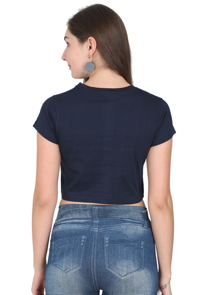 Female Crop Top - Summer Text Printed for a Fun Look