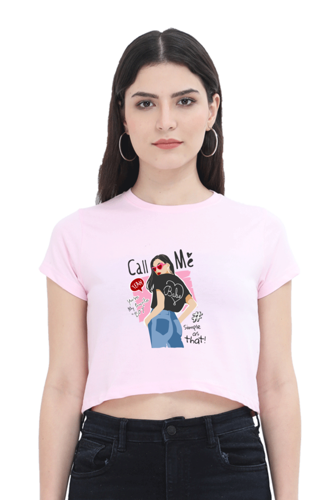 Women's Crop Top - Call Me Babe