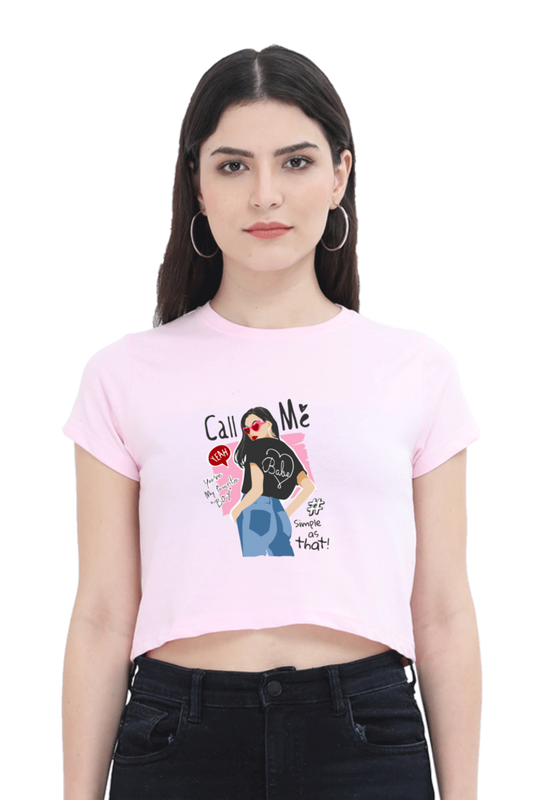 Women's Crop Top - Call Me Babe