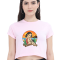 Female Crop Top - Summer Text Printed for a Fun Look