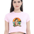 Female Crop Top - Summer Text Printed for a Fun Look