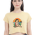 Female Crop Top - Summer Text Printed for a Fun Look