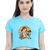 Female Crop Top - Summer Text Printed for a Fun Look